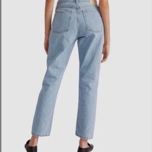 Everlane Light Blue High-Rise Straight Jeans - Women